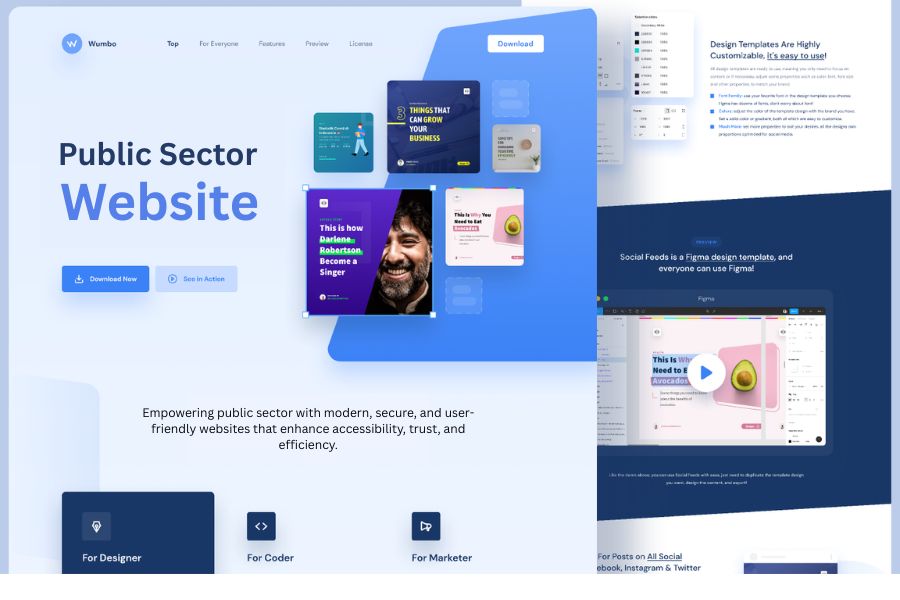 Empowering the Public Sector through Innovative Website Design