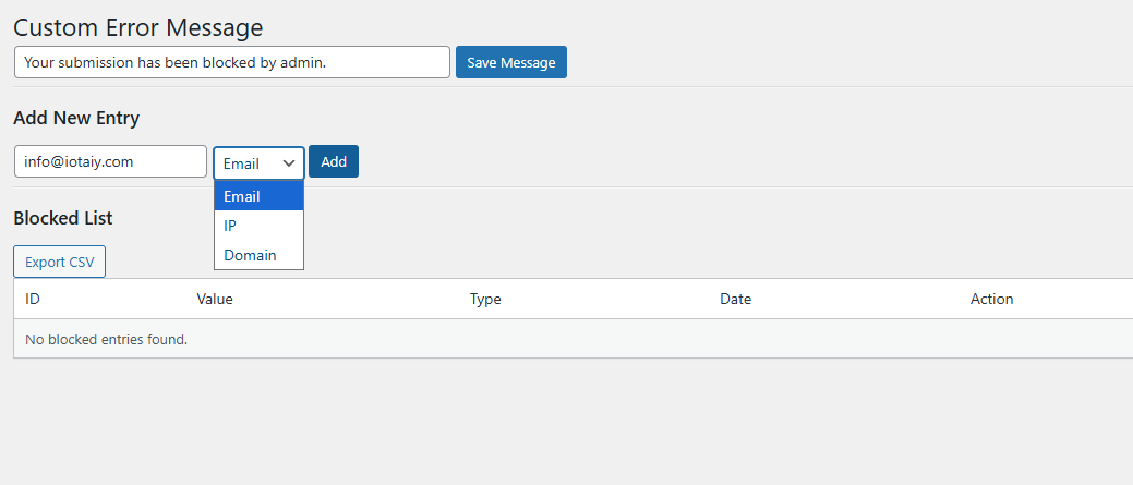 Step 4 Add Entry